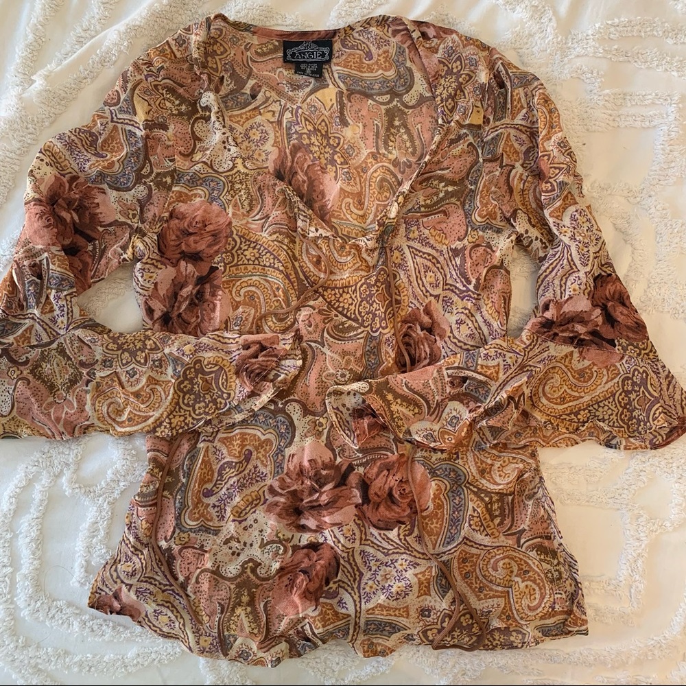 Paisley/Rose Angie Blouse Size M